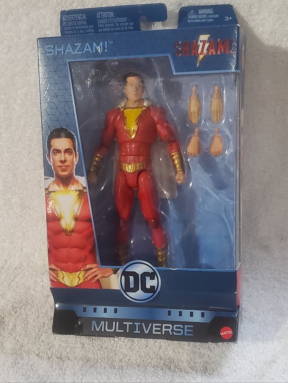 DC Shazam Action Figure in Red and Gold Costume